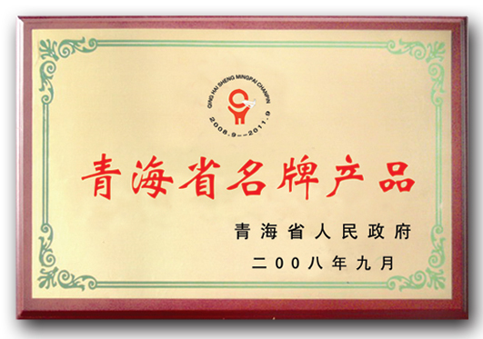 2008年青海省名牌产品