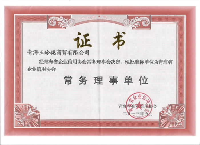 青海省企业信用协会常务理事